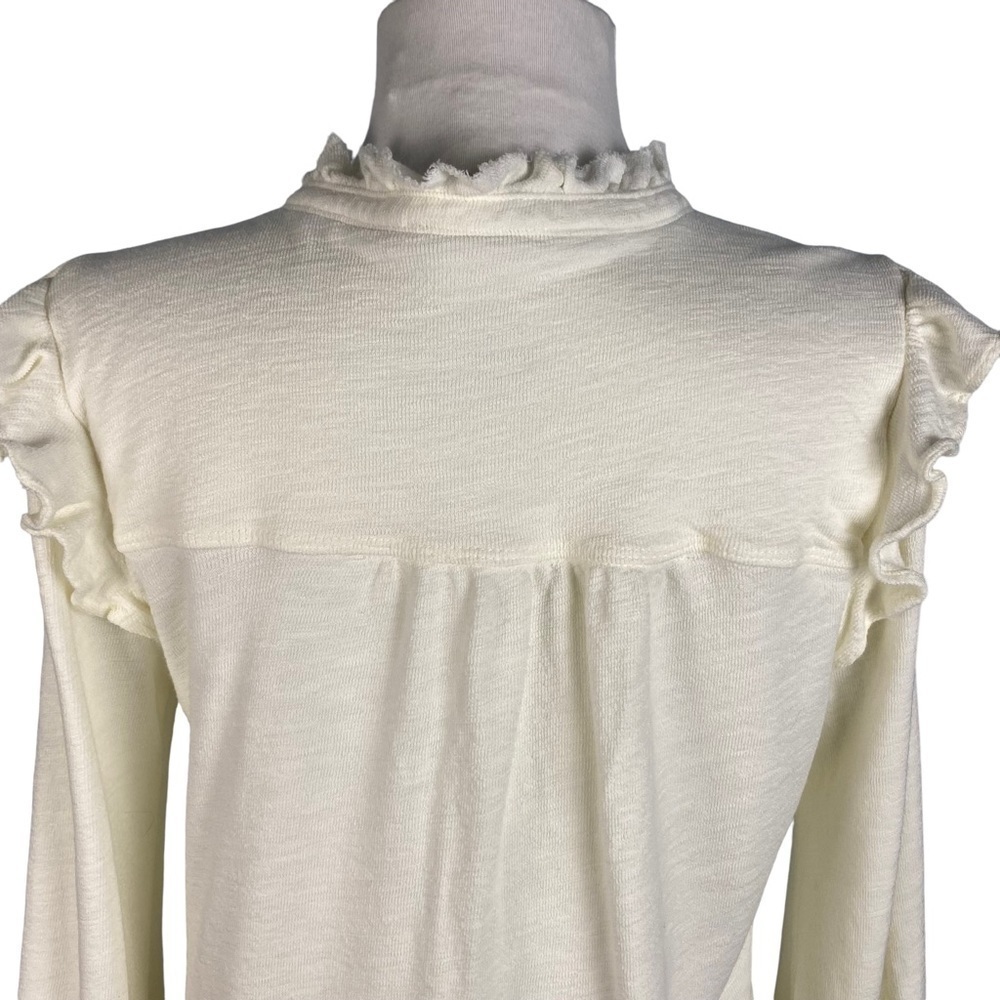 Pilcro Ruffled Henley - Picture 7 of 12